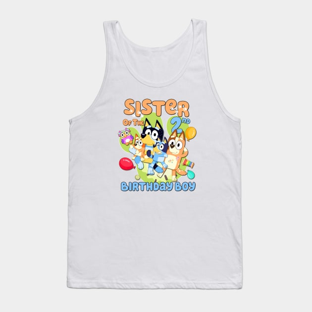 Bluey and Bingo sis birthday Tank Top by Justine Nolanz